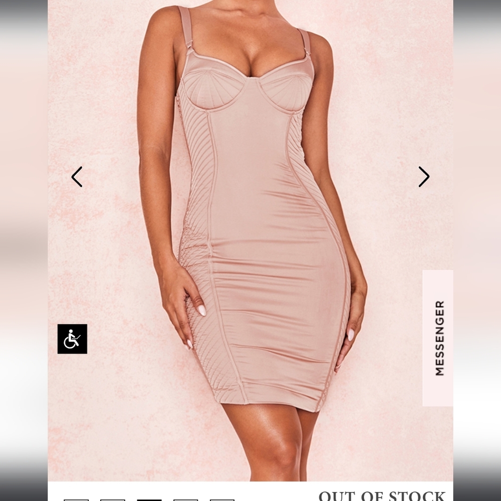 NWT House of CB Lafayette pink dress size M